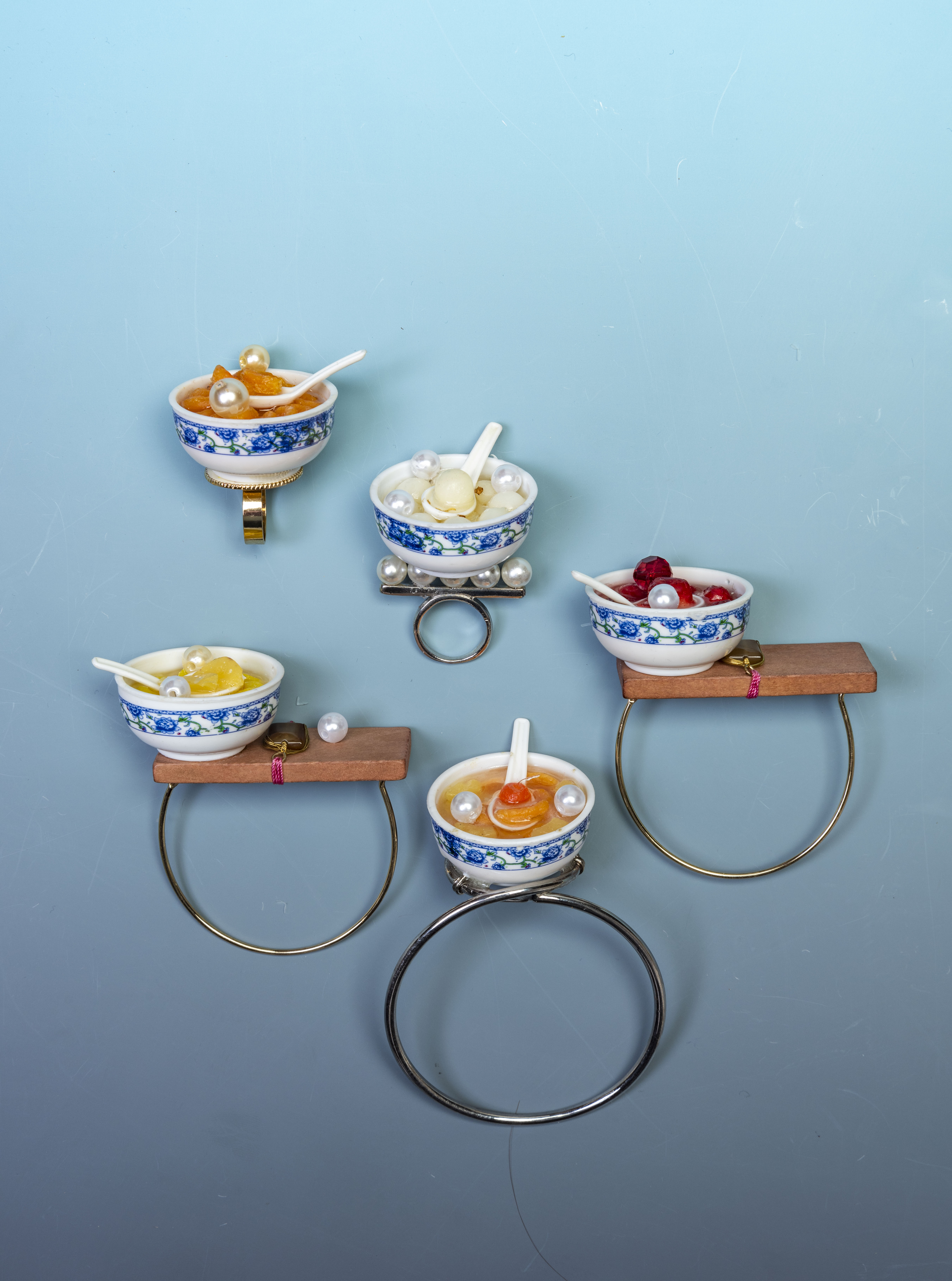 Set of bracelets and rings Chinese delicacies. 2018